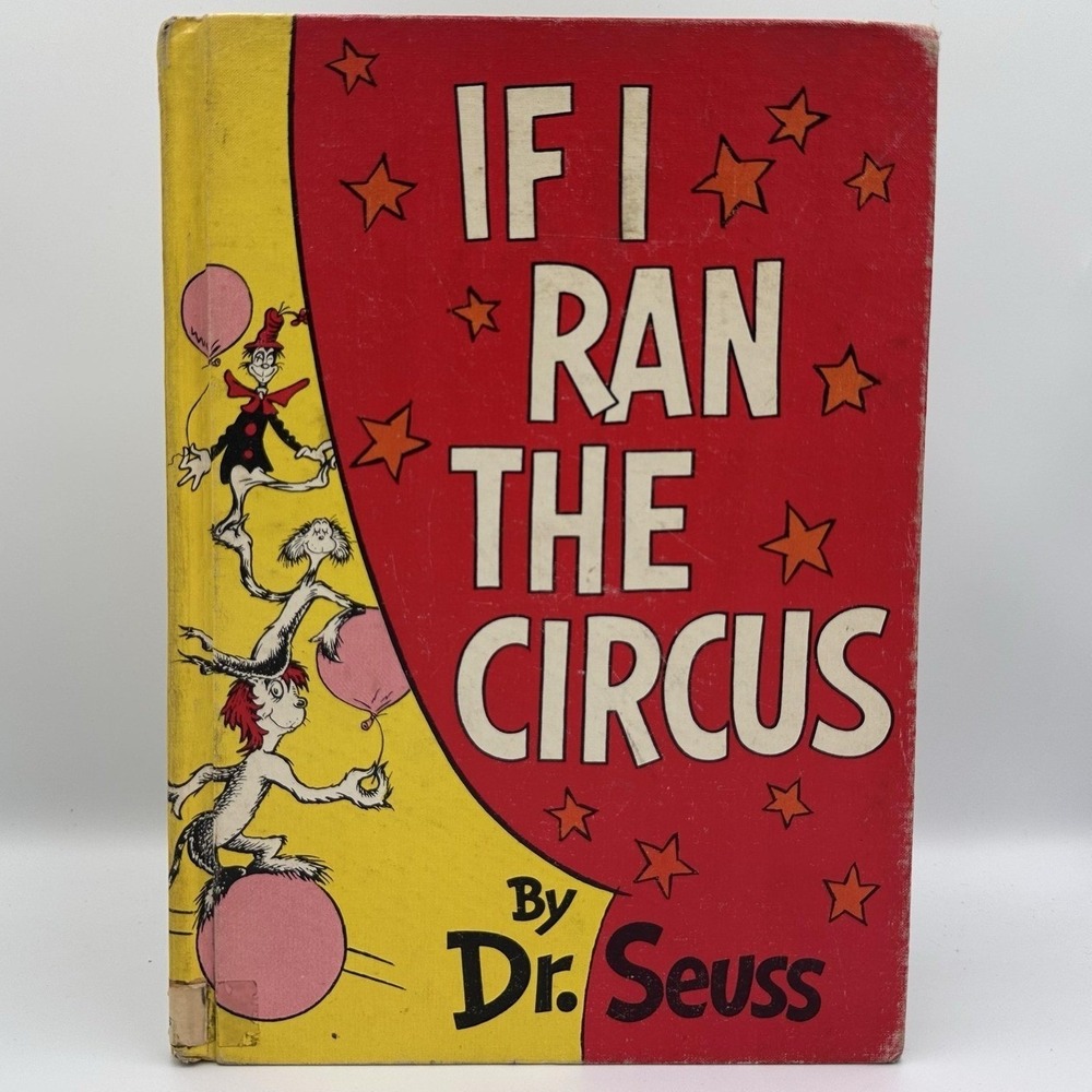 Vintage If I Ran the Circus by Dr. Seuss Hardcover Ex-Library No DJ